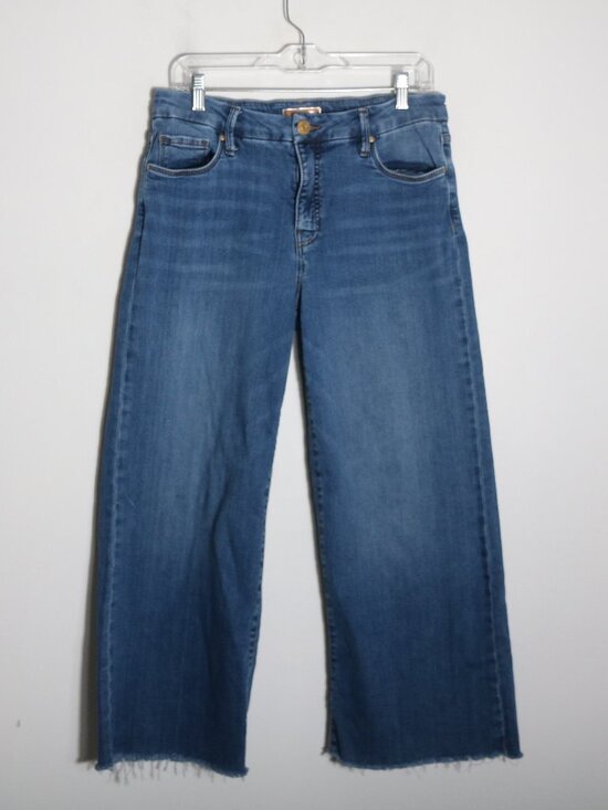 Kut from the Kloth Denim - Kut From the Kloth Meg Fab AB Wide Leg Jeans Women 8 Crop Ankle Mid Rise Stretch